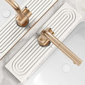 Eormoe Kitchen Sink Faucet Mat - 15.7in Diatomite Sink Protectors for Kitchen Sink, Stone Sink Splash Guard for Kitchen Counter Sink Accessories (Light Grey, 15.7'' x 3.9'')