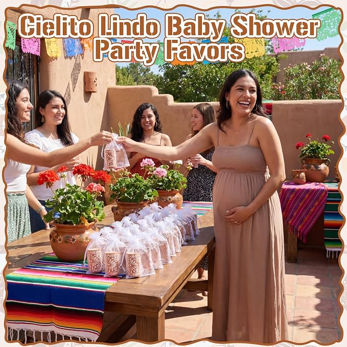12 Set Cielito Lindo Party Favors Mexican Tequila Shot Glasses Mexican Pottery Gift Mugs for Tequila Lover Favors Birthday Party Supplies (Terracotta, Handleless)