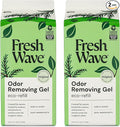 Fresh Wave Odor Removing Gel Refill, 63 oz., Pack of 2 - Safer Odor Absorbers for Home, Natural Plant-Based Odor Eliminator, Every 15 oz. lasts 30-60 Days, For Cooking, Trash & Pets