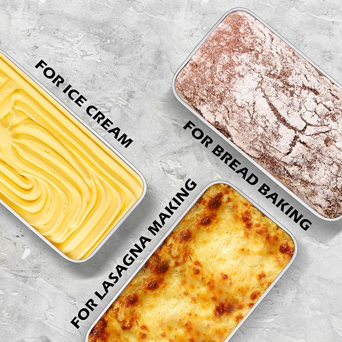 Leonyo Non-Toxic 9x5IN Stainless Steel Loaf Pan for Baking Bread,12 Pack | Metal Sandwich Bread Loaf Pans, Bread Pan Tins for Homemade Meatloaf Cakes Brownies Lasagnas, Dishwasher Oven Safe