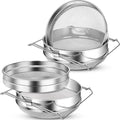 2 Set Honey Strainer for 5 Gallon Bucket Stainless Steel Honey Filter Double Strainer Bee Keeping Equipment Filter Bee Keeping Extract Tools