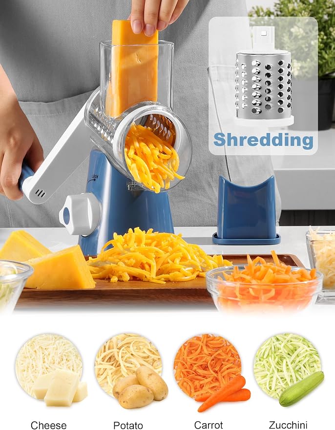 Cheese Shredder and Food Chopper Bundle