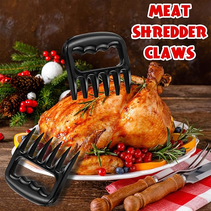 ROMANTICIST 23pcs Heavy Duty Grilling Gifts for Men Dad Fathers Day, Extra Thick BBQ Accessories Tools Set, Stainless Steel Grill Utensils Kit with Meat Claws,Canvas Bag for Outdoor Camping Silver