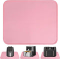 Heat Resistant Mat for Air Fryer, 15 x 18in Heat Resistant Mat for Countertop, Fireproof Silicone Countertop Protector Appliance Slider Hot pod for Air Fryer, Coffee Maker, Toaster, Oven (Pink)