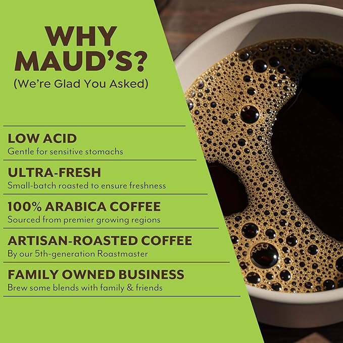 Maud's Dubai Chocolate Flavored Coffee Pods, 36 ct, Medium Roast Flavored Coffee in Single Serve Pods – 100% Arabica Beans, Compatible with Keurig K Cups Maker