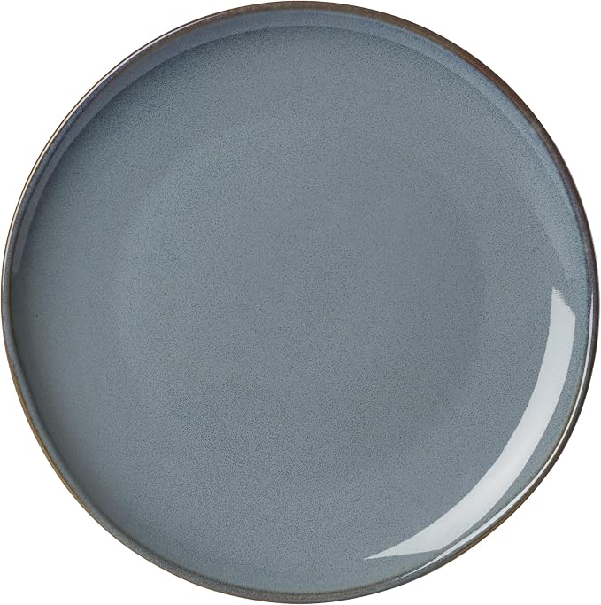 Oneida Dinnerware Set, Organic Shades Blue 18-Piece Dinnerware Set, Service For 6, Stoneware Material, Dishwasher And Microwave Safe, Bowls, Plates And Bowls, Dinner Dishes, Plates (Blue, 18 Piece)