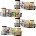 4PCS Magnetic Storage Baskets for Refrigerator, Strongly Magnet Spice Rack, Fridge Storage Shelf, Great for Kitchen and Pantry