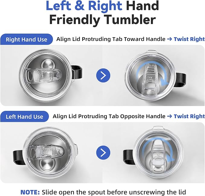 30 oz Tumbler with Handle and Lid, Stainless Steel Tumblers Bulk Double Wall Vacuum Insulated Travel Mug Leak Proof Cup Keep Drinks Cold and Hot Black, 12 Pack