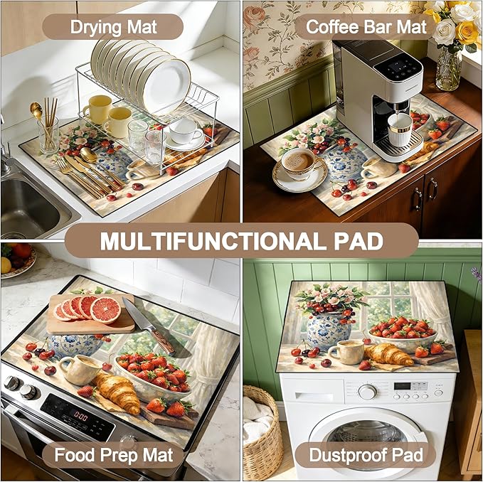 Stove Top Covers for Electric Stove: Heat Resistant Protector Glass Stove Top Expands Counter Space, Stylish Kitchen Decor 28.5'' × 20.5''