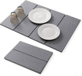 Stone Drying Mat Foldable for Kitchen Counter, Dirt-Resistant Quick Drying Fast Absorbent Non-Slip Diatomite Mat, Natural Diatomaceous Earth Dish Drying Pad for Dish Rack