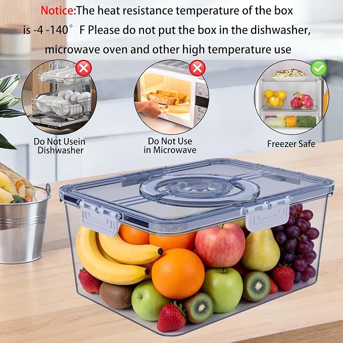 Bread Box with Lid and Handle,2026 New Upgrade Time Recording Bread Storage Container for Kitchen Counter Airtight,Portable Large Bread Boxes for Homemade Breads, Toast, Bagel, Donut and Cookies