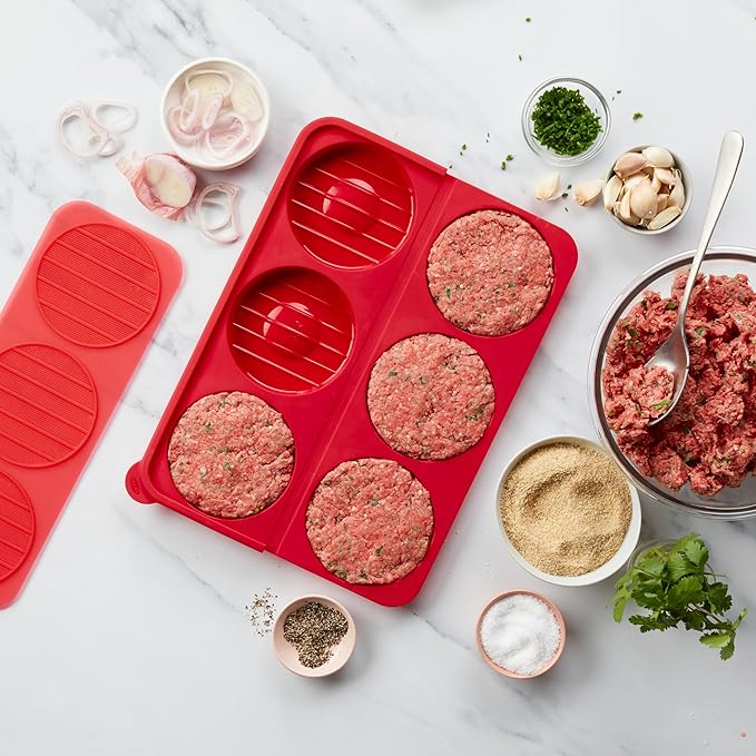 Chef'n Burger Mold Hamburger Press Patty, Freezer Container