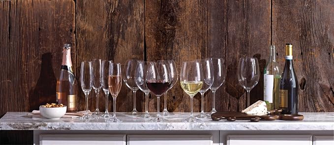 Lenox Tuscany Classics White Wine Glass Set, Buy 4 Get 6, 6 Count (Pack of 1), Clear, 21 ounces