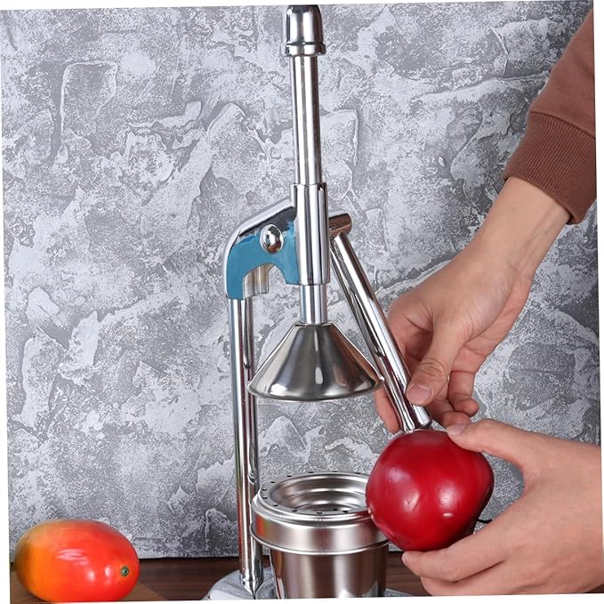 PRETYZOOM Manual Juicer Machine Fruit Vegetable Press Stainless Steel No Electricity Needed