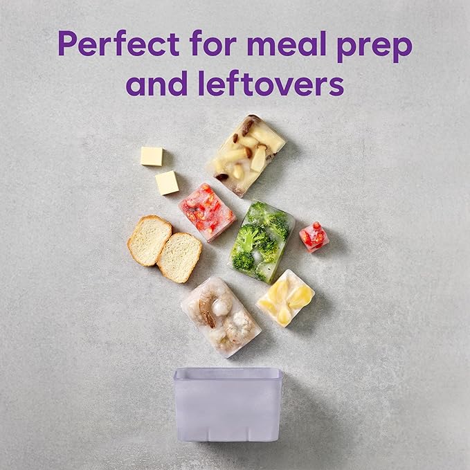 Freezer Containers for Food Storage 10pcs - Soup with Lids Safe/Startr Package - Twist Release - Flexible Frozen Design - BPA Free