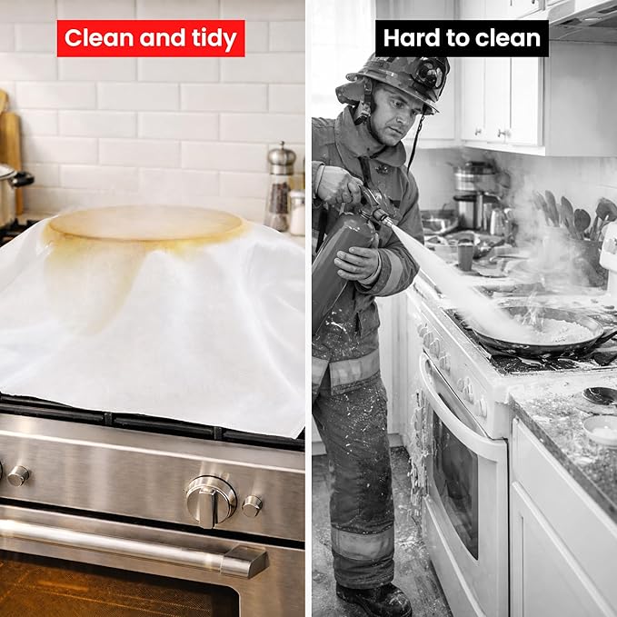 Fire Blanket for Home and Kitchen,40" x 40",4 Pack,Emergency Fire Blanket
