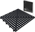 Esatto 12 Pack Interlocking Shelf Mats 12″, Black – For Spills, Clean Bars, Stain Protection, and an Anti-slip Surface