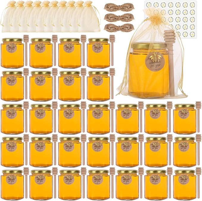 1.5oz and 3oz honey jars (6oz-30pcs)