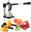 NCUE Cast Iron Juicer, Manual Juicer Hand Press for Citrus Pomegranate | Heavy-duty Body, Food-Grade 304 Stainless Steel, Detachable Easy Clean, Ergonomic Lever, Non-Slip Base for Home & Commercial