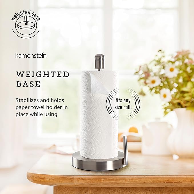 Kamenstein Perfect Tear Paper Towel Holder, 13-inch, Silver 2