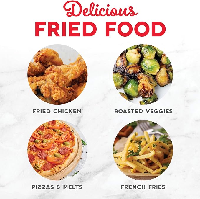 Dash Tasti-Crisp™ Digital Air Fryer – 2.6 Quart Small Compact Mini Air Fryer for French Fries, Nuggets & More, 1-2 People, Auto Shut Off, Adjustable Temp, Dishwasher Safe Parts - Red