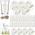 Pickmesh 50 Sets Honey Bee Baby Shower Shot Glasses for Guests Include Little Honey Is on The Way Acrylic Shot Glasses Bee Cards Bags for Gender Reveal Summer Party Favors Supplies