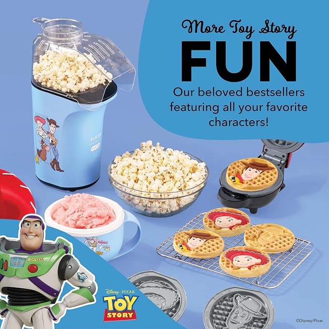 Disney | Dash Toy Story My Mug Ice Cream Maker — Electric Countertop Soft Serve Ice Cream Machine, Single Serve Half-Pint Toy Story Mug with Ingredient Chute & Recipe Guide