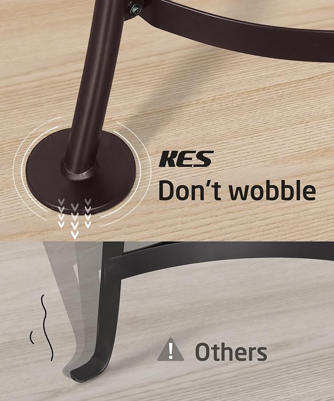 KES Oiled Bronze Freestanding Pot Rack, 6-Tier Cast Iron Cookware Stand with 6 Hooks, Pots and Pans Storage Tower for Kitchen, Stable Base, 264 Lbs Capacity, Anti-tip Strap & Floor Protectors