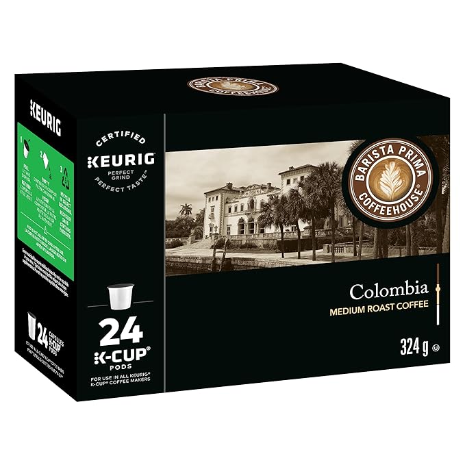 Barista Prima Coffeehouse Coffee, Keurig K-Cups, Colombia, 24- Count