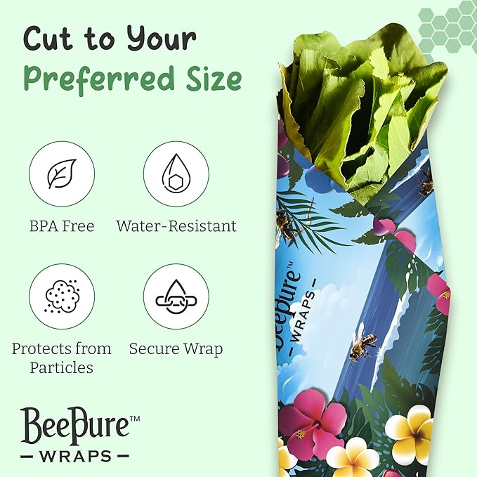 Reusable Beeswax Food Wrap Roll – Bees in Paradise