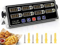 8-Channel Kitchen Timers for Cooking, Commercial Digital Timer with Independent Countdown Timers, Adjustable Volume, Stainless Steel Cooking Timer for Food Fryer, Restaurants, Baking