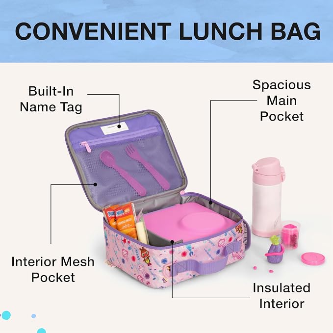 Traveler's Choice Kids JoJo the Bear's School Adventure, Under the Sea, Lunch Bag (8.5 x 10 x 4)