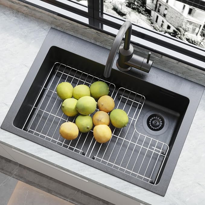 29 1/8" x 14 11/16" Sink Rack for Bottom of Sink for Kohler K-6639-ST Whitehaven and 6488 Farmhouse Sink Protectors Compatible, 304 Stainless Steel kohler Farmhouse Sink Protectors