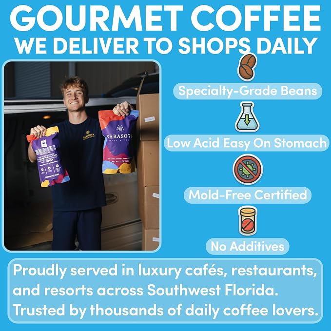 2 lb Whole Bean Coffee, 100% Colombian Coffee, Colombia Excelso, Medium Roast, Low Acid, Specialty Grade, Mold Free, 32 oz