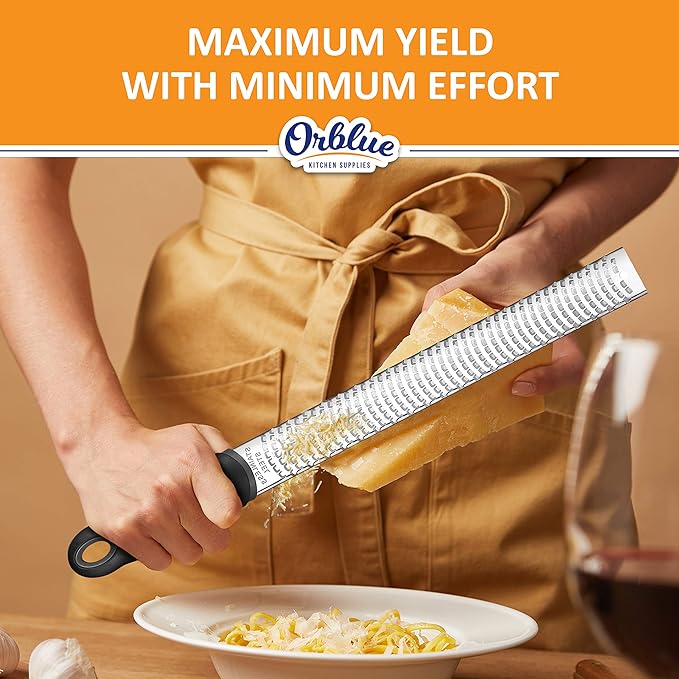 Premium Garlic Press & Lemon Zester Black Duo