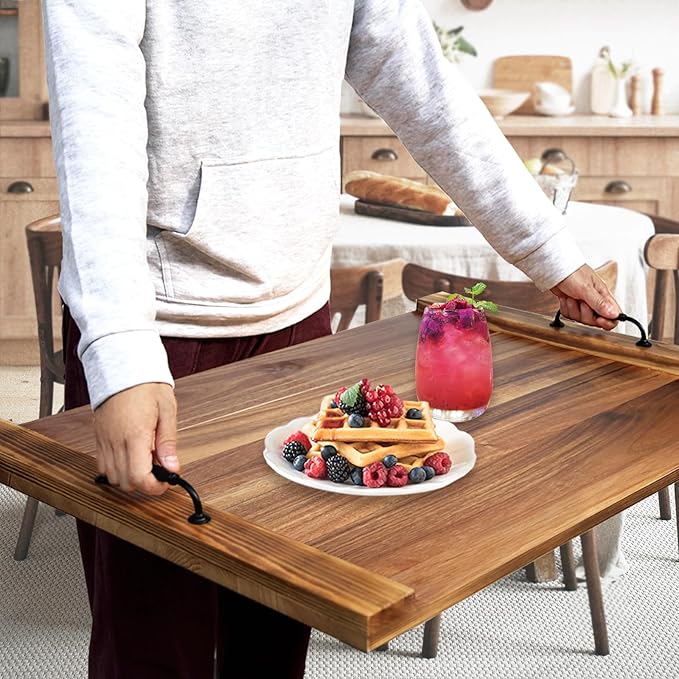 30"x22" Noodle Board Stove Cover for Electric & Gas Stoves, Acacia Wood Ranges Stovetop Cover for Extra Counter Space, Also Sink Cover & Serving Tray (Brown)