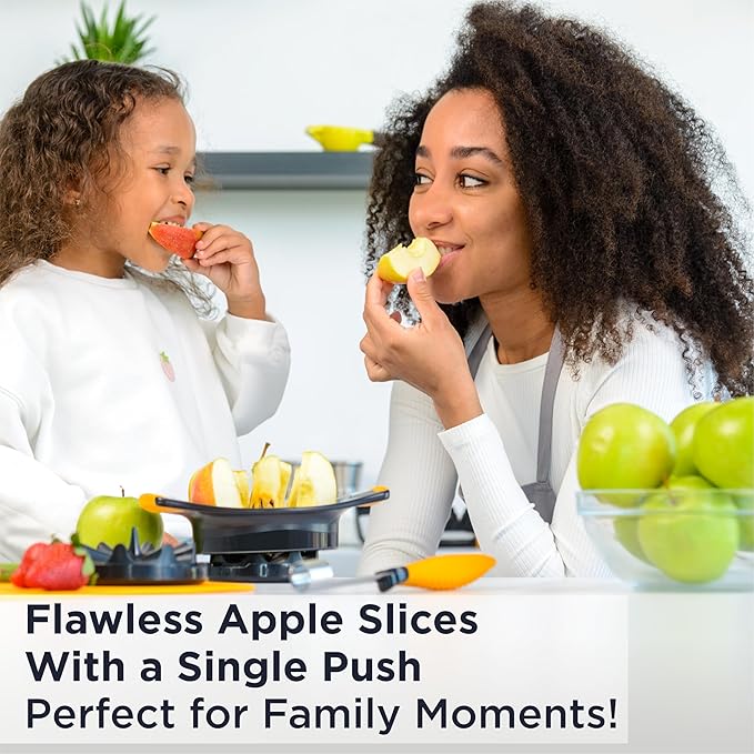 Deiss Lux Heavy Duty Pizza Cutter With Wheel Slicer and Deiss LUX 4.25 Inch Apple Slicer