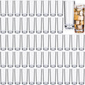 FillTouch 72 Pcs Shot Glasses Set 2.2 oz Mini Shot Cup Bulk, Clear Plastic Unbreakable Base Plastic Glass for Custom, Birthday Wedding Guest Gift (Tall)