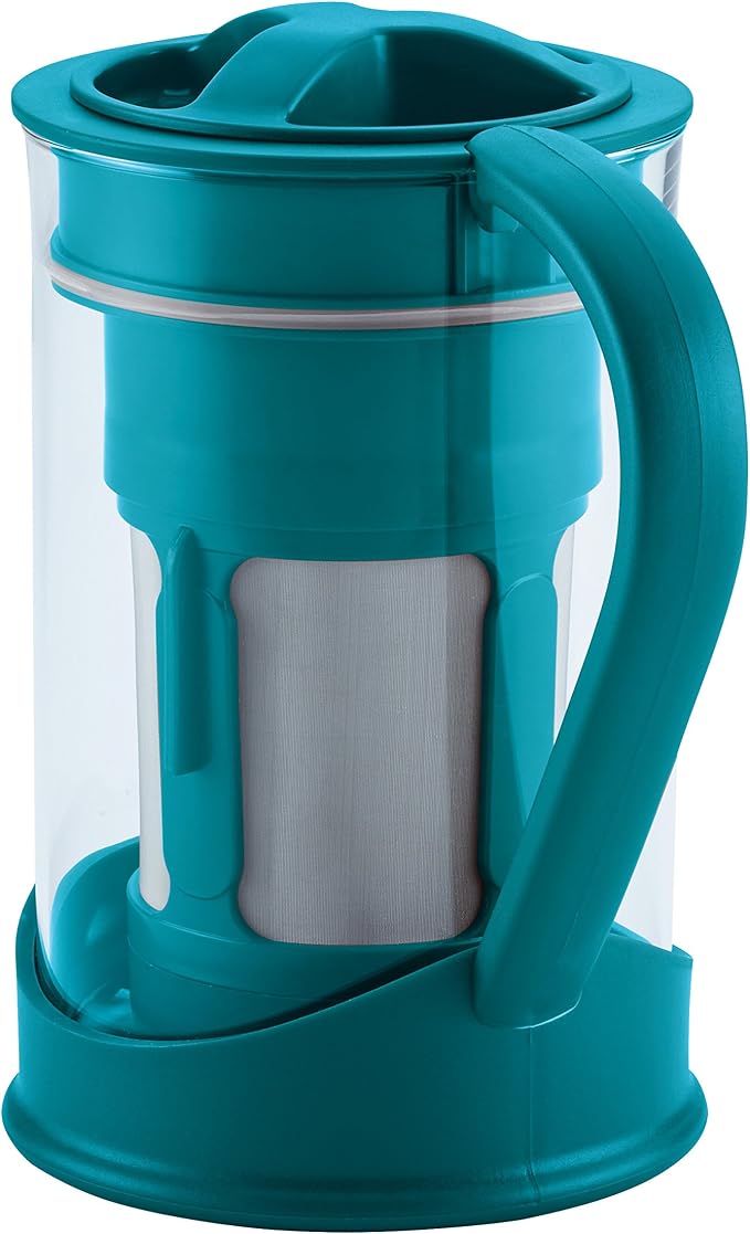 BonJour 50.7oz Cold Brew Coffee Maker, Aqua