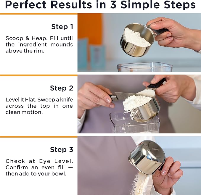 Deiss LUX Stainless Steel Measuring Cups and Spoons Set and Deiss Lux Heavy Duty Pizza Cutter