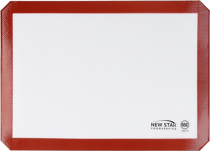 New Star Foodservice 36619 Commercial Grade Silicone Baking Mat Non Stick Pan Liner, 11 x 17 Inch (Half Size)
