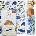 Bee's Wrap Beeswax Wraps for Bread - Beeswax Bread Wrap for Sourdough & Bread Storage - Plastic Free Made in USA Reusable Natural Food Wrap - Bees & Bears