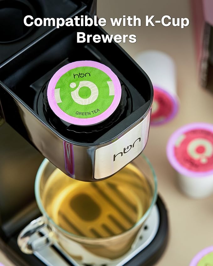 HBN Single Serve Coffee Maker for K-Cup + Tea 40-Count Sampler Variety Pack