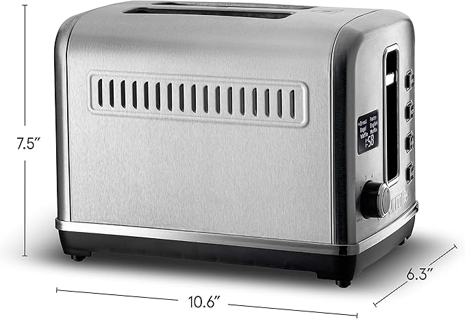 Gourmia GDT2650 Digital Multi-Function Stainless Steel Toaster