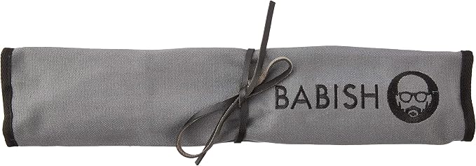 Babish German High-Carbon 1.4116 Steel Cutlery Knife Set, 3-Piece (Chef, Bread, & Pairing Knive) w/Kitchen Knives Roll