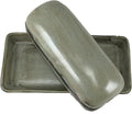 MARA STONEWARE COLLECTION - Collectible Covered Butter Serving Dish - Mexican Pottery - Antique Green
