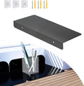 Metal Kitchen Refrigerator Gap Partition Countertop Gap Extension Board, Refrigerator Side Partition, Gap Covers Between Countertop And Walls, No Drill (Black, 7.8 * 5.9inch)