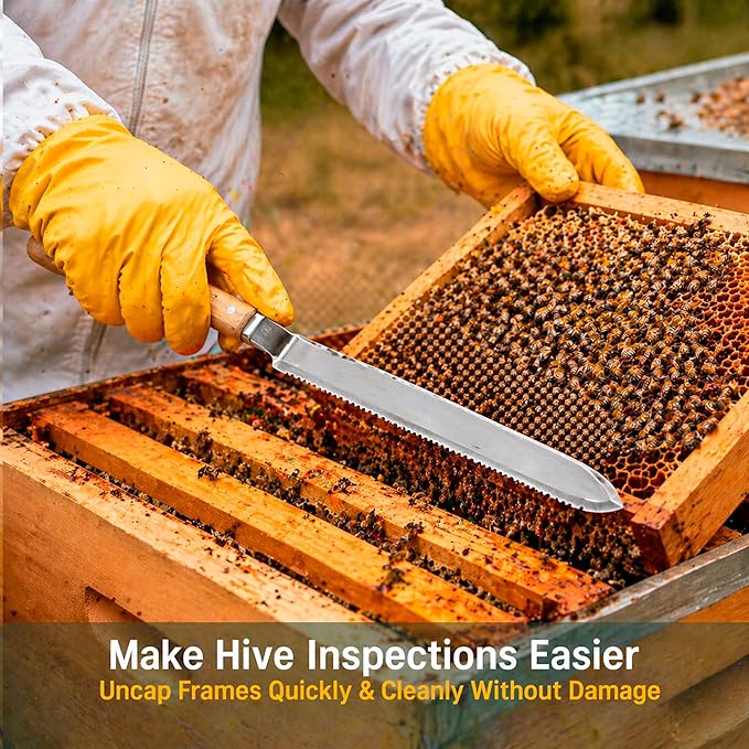SunVara Honey Bucket with Gate 5 Gallon Kit - Stainless Steel Double Layer Strainer, Honey Scrapper Tool Beekeeping Equipment, Honey Extractor Equipment, Bee Supplies
