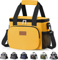 Lifewit Medium Lunch Bag, Insulated Lunch Box, Soft Cooler Cooling Tote for Adult Men Women, Orange 12-Can (9L)