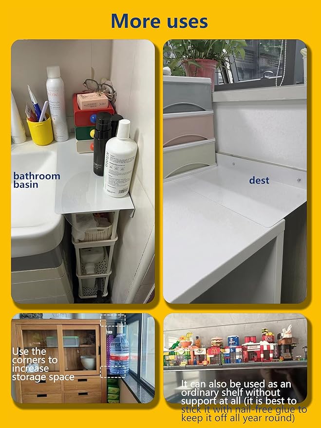 Metal Kitchen Refrigerator Gap Partition Countertop Gap Extension Board, Refrigerator Side Partition, Gap Covers Between Countertop And Walls, No Drill (Black, 7.87 * 3.93inch)